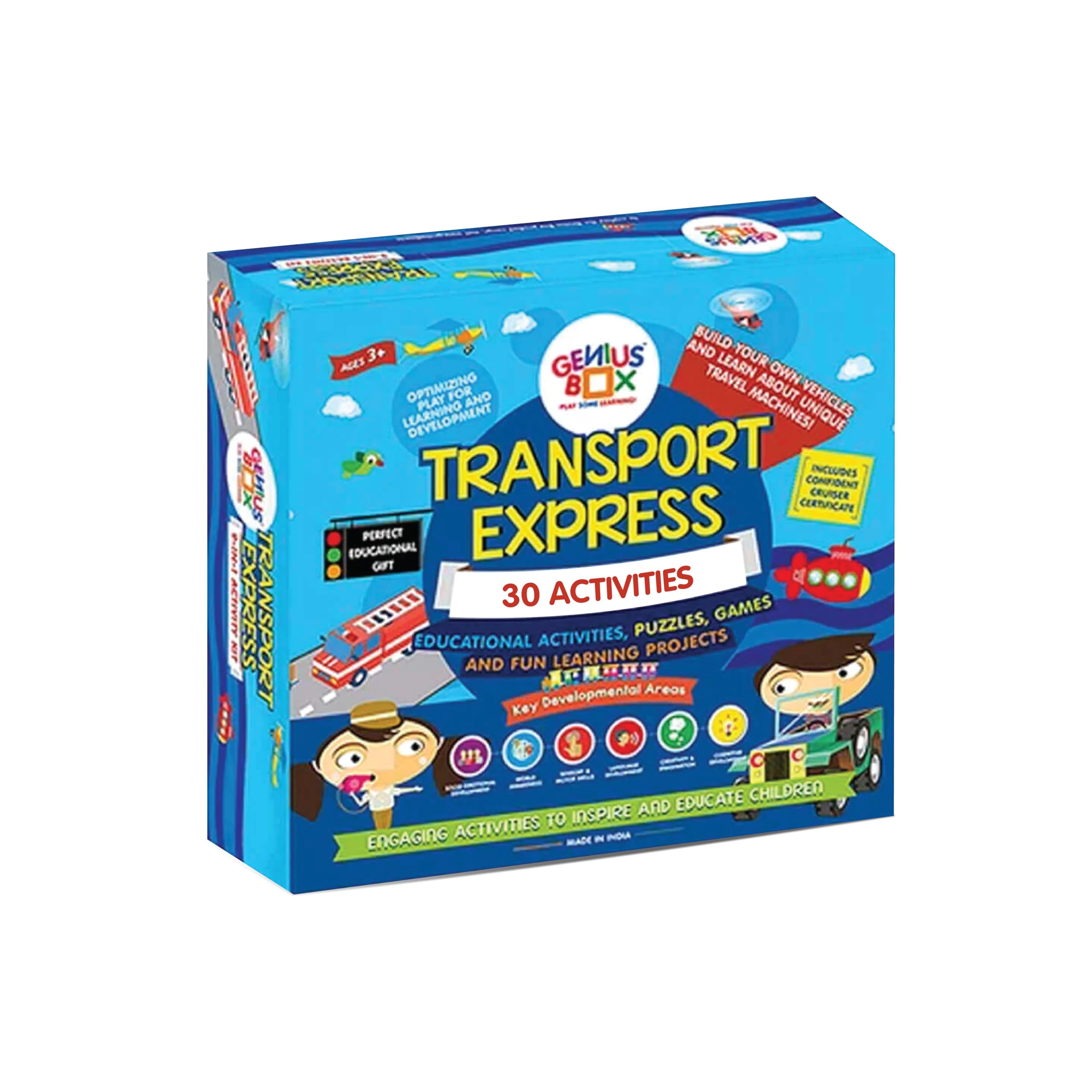 Genius Box - Play some Learning Transport Express Activity Kit,Paper,Multicolor (PLAK0016) 30 Activity Kit (B0789TJ5PQ) Amazon Price History, Amazon Price Tracker