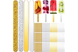 Geiserailie 80-Piece Glitter Acrylic Popsicle Sticks: Elevate Your Creations with Shimmer and Shine