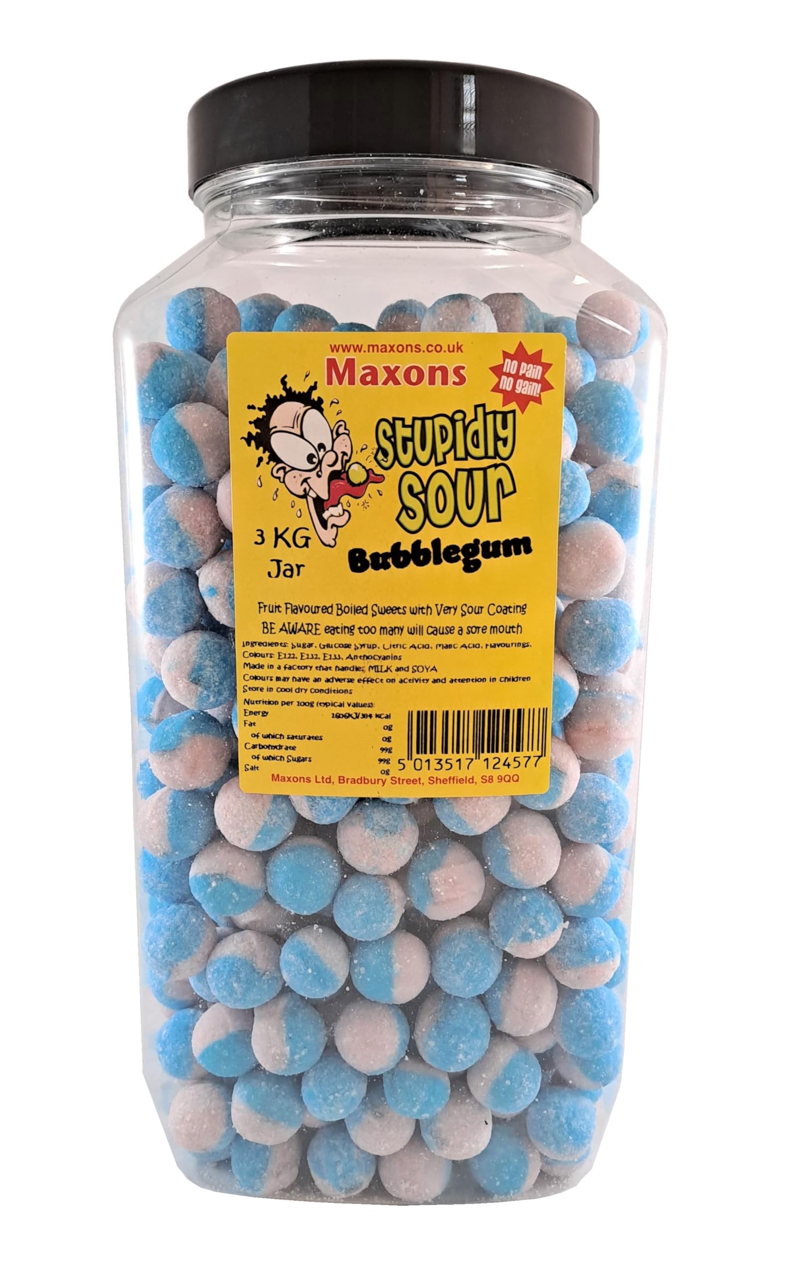 Maxons - Stupidly Sour Bubblegum, 3kg Pot