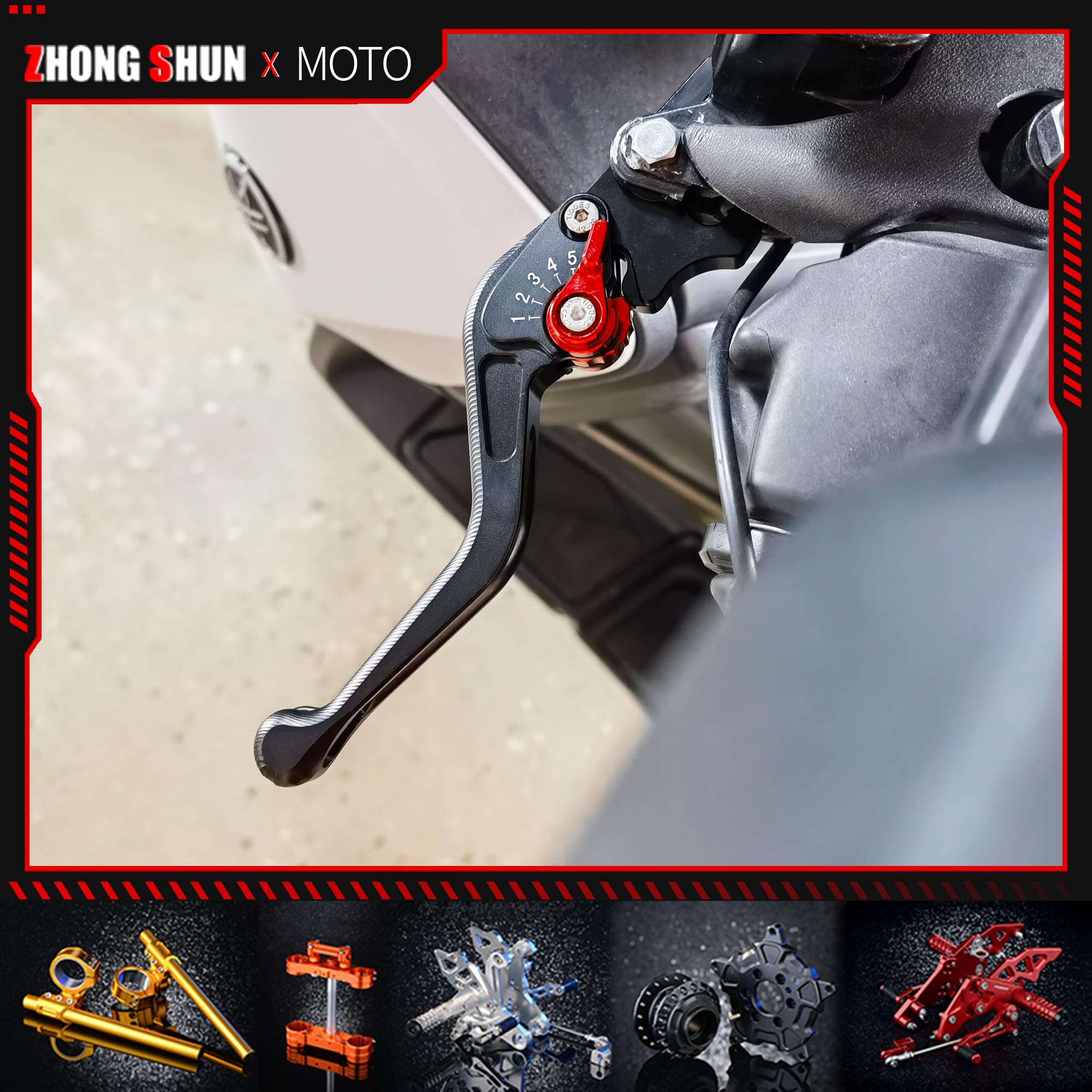 bridgetray 6センチ Krace Clutch Brake Levers For Kawasaki ZX6R ZX636R ZX6RR