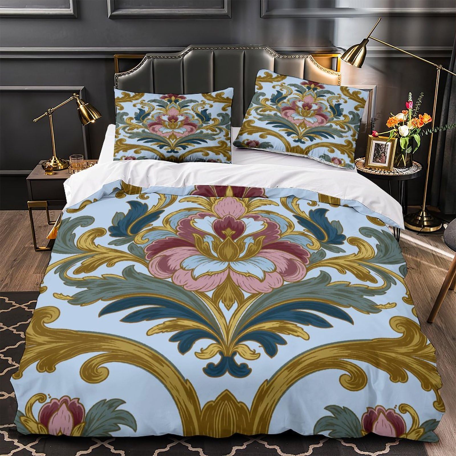 Housse de couette respirante orques contre les allergies nocturnes lit deux places