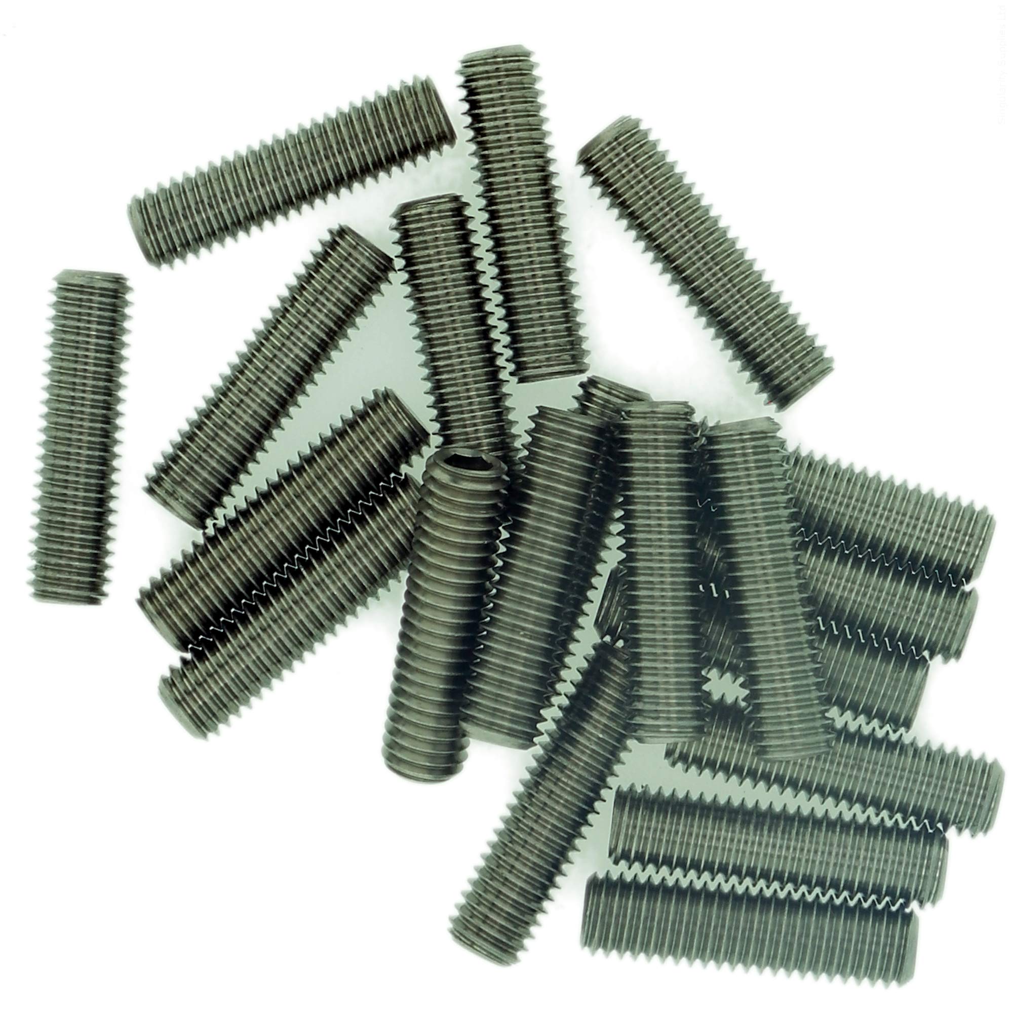 Singularity Supplies M3 (3Mm X 14Mm) Hex Socket Grub Screw (Flat Point) - Stainless Steel (A2) (Pack Of 20)