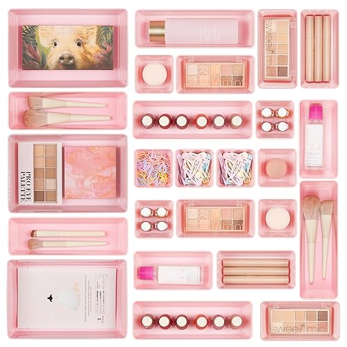 Vtopmart 25 Pack Plastic Drawer Organizers Pink - 25pack - Pink