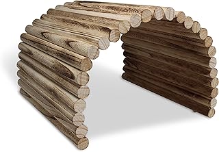 Flexible Wood Hideout - Extra Large - House, Tunnel, Ramp, Bridge, Guinea Pig Hideout, Ferrets, Hedgehogs, Chinchillas, Sm...
