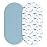 Muslin Bassinet Fitted Sheets, 2 Pack for Baby Boy and Girl, Soft Breathable Baby Pad/Mattress Sheet, Fit for Hourglass Oval and Rectangle Bassinet Mattress (Blue Whale)