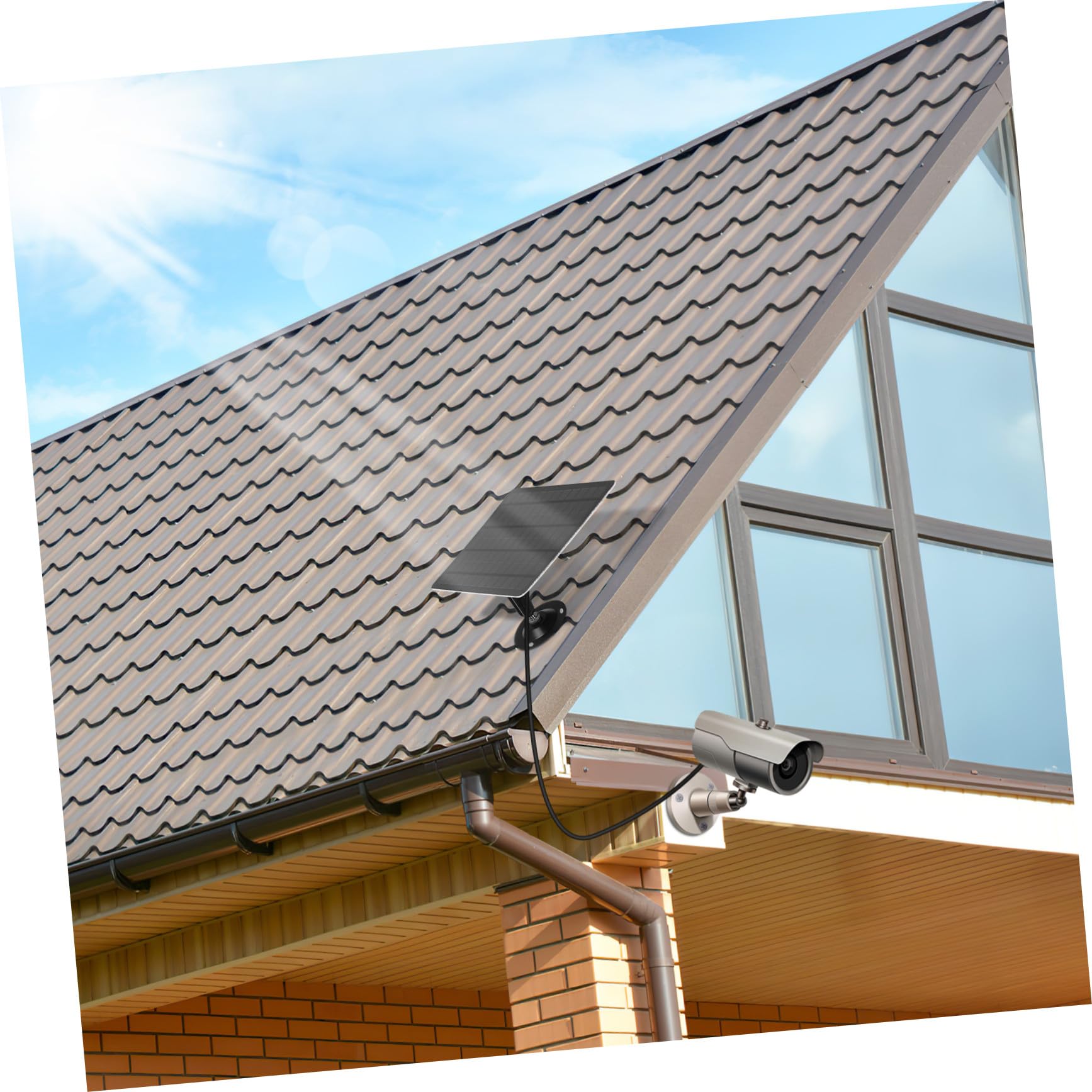 Pannello Solare Monocristallino 20w Supporto a Parete