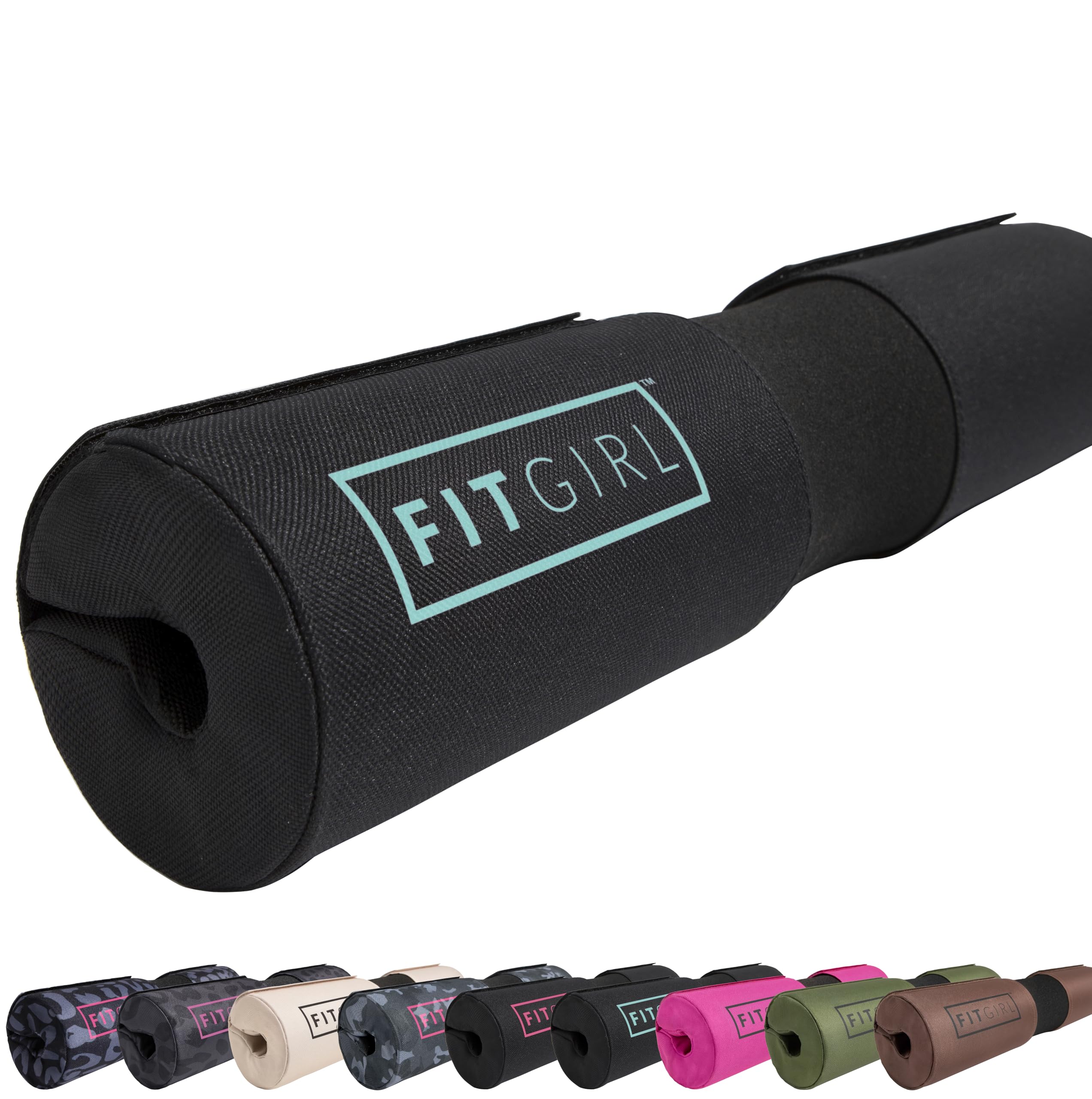 FITGIRL - Squat Pad and Hip Thrust Pad for Leg Day, Barbell Pad Stays in Place Secure, Thick Cushion for Comfortable Squats Lunges Glute Bridges, Olympic Bar and Smith Machine