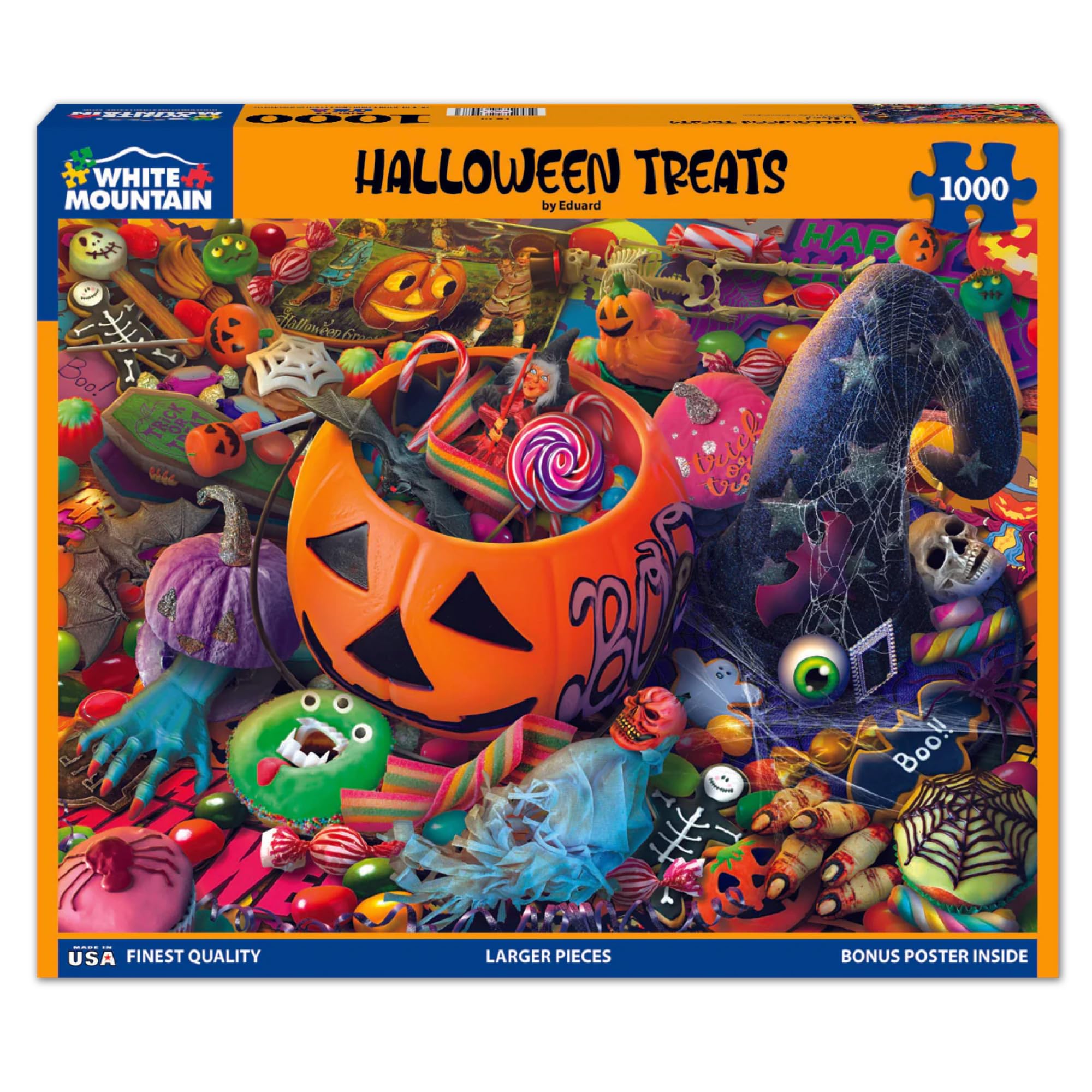 White Mountain Puzzles Autumn Cottage - 1000 Piece Jigsaw Puzzle
