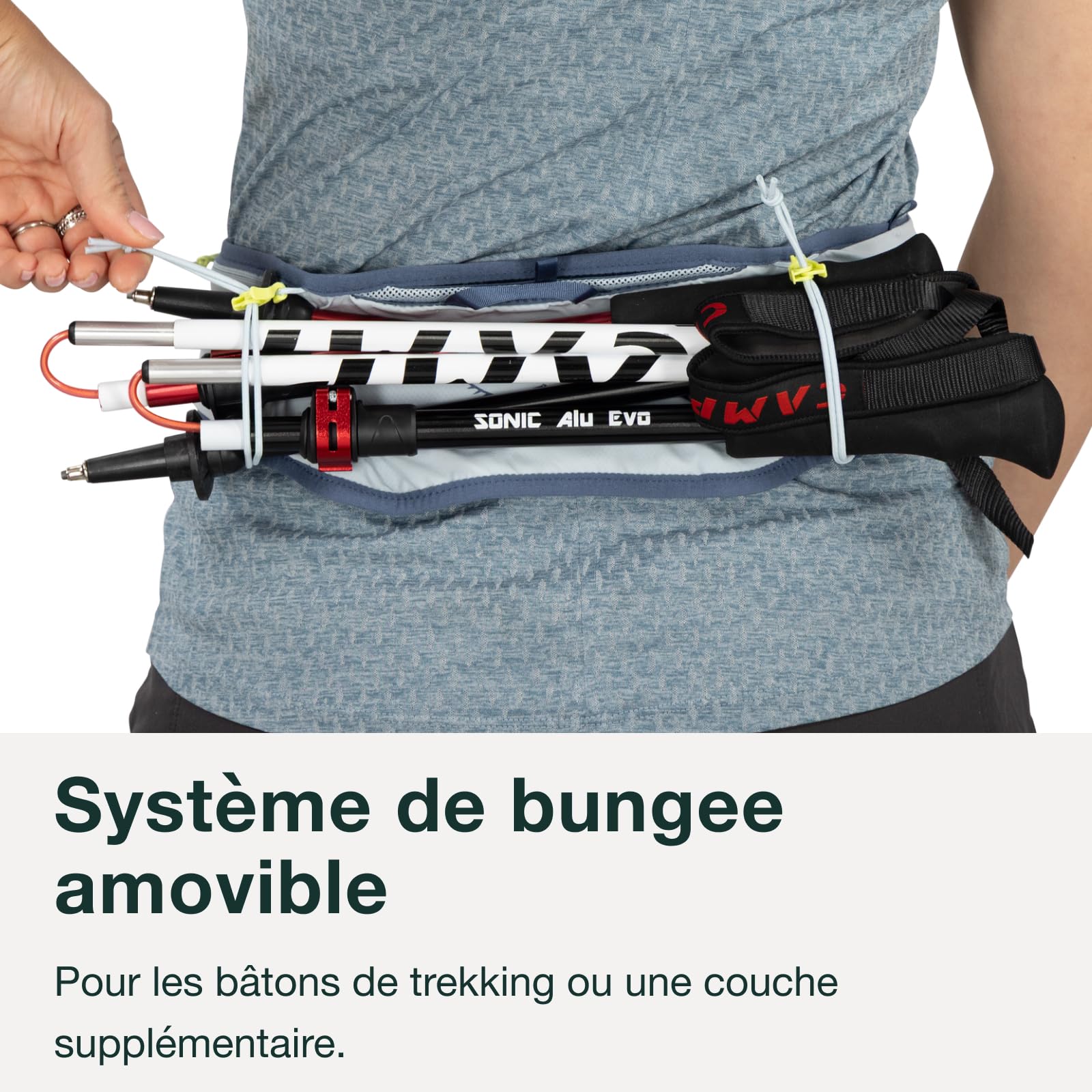 Osprey Duro Dyna LT Sac Banane d'hydratation avec flasques Souples hydrauliques pour la Course à Pied, Doublure Bleu Cascade/Argent