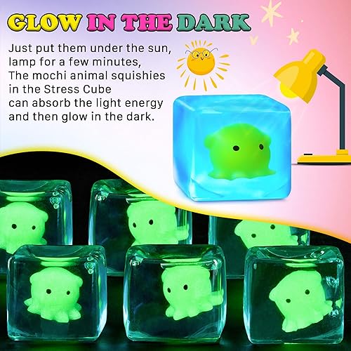 Miniatura 18 de Juguetes sensoriales para la ansiedad con forma de cubo para niños y adultos con autismo, pelotas antiestrés para adultos, juguetes blandos