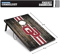 Vista 68 de Wild Sports NCAA 2' x 3' MDF Deluxe Cornhole Set - with Corners and Aprons