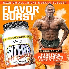 Gaspari Nutrition SizeOn, The Ultimate Hybrid Intra-Workout Amino Acid & Creatine Formula, Increased Muscle Volume & Muscle Recovery (3.59 Pounds, Mango Splash)