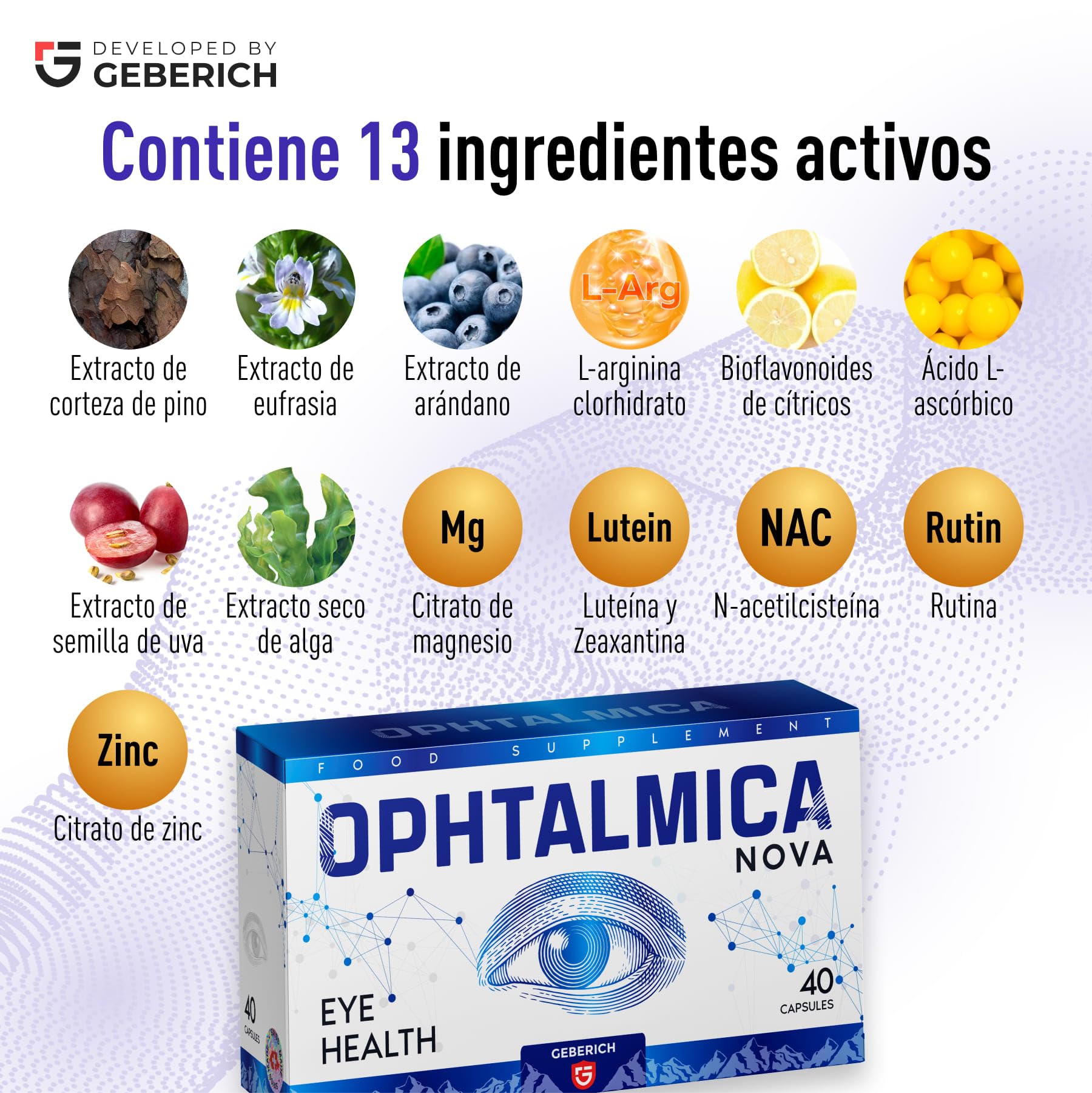 OPHTALMICA NOVA – Apoyo para la Visión – con Luteína, Zeaxantina – Complemento Alimenticio