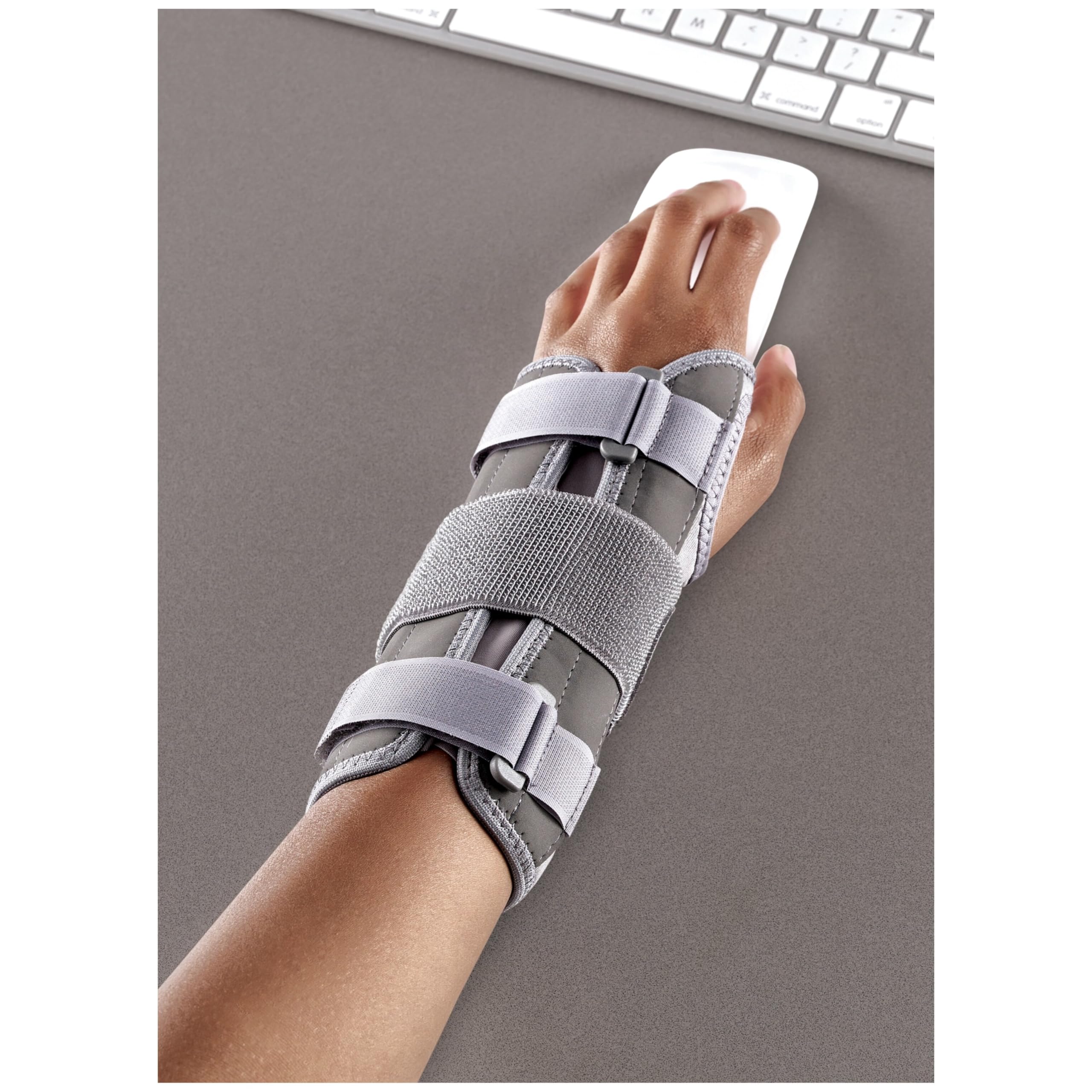 ACE Deluxe Wrist Stabilizer, Left Hand, Helps Relieve Symptoms of Carpal Tunnel Syndrome, Adjustable, Stabilizing, Firm Support