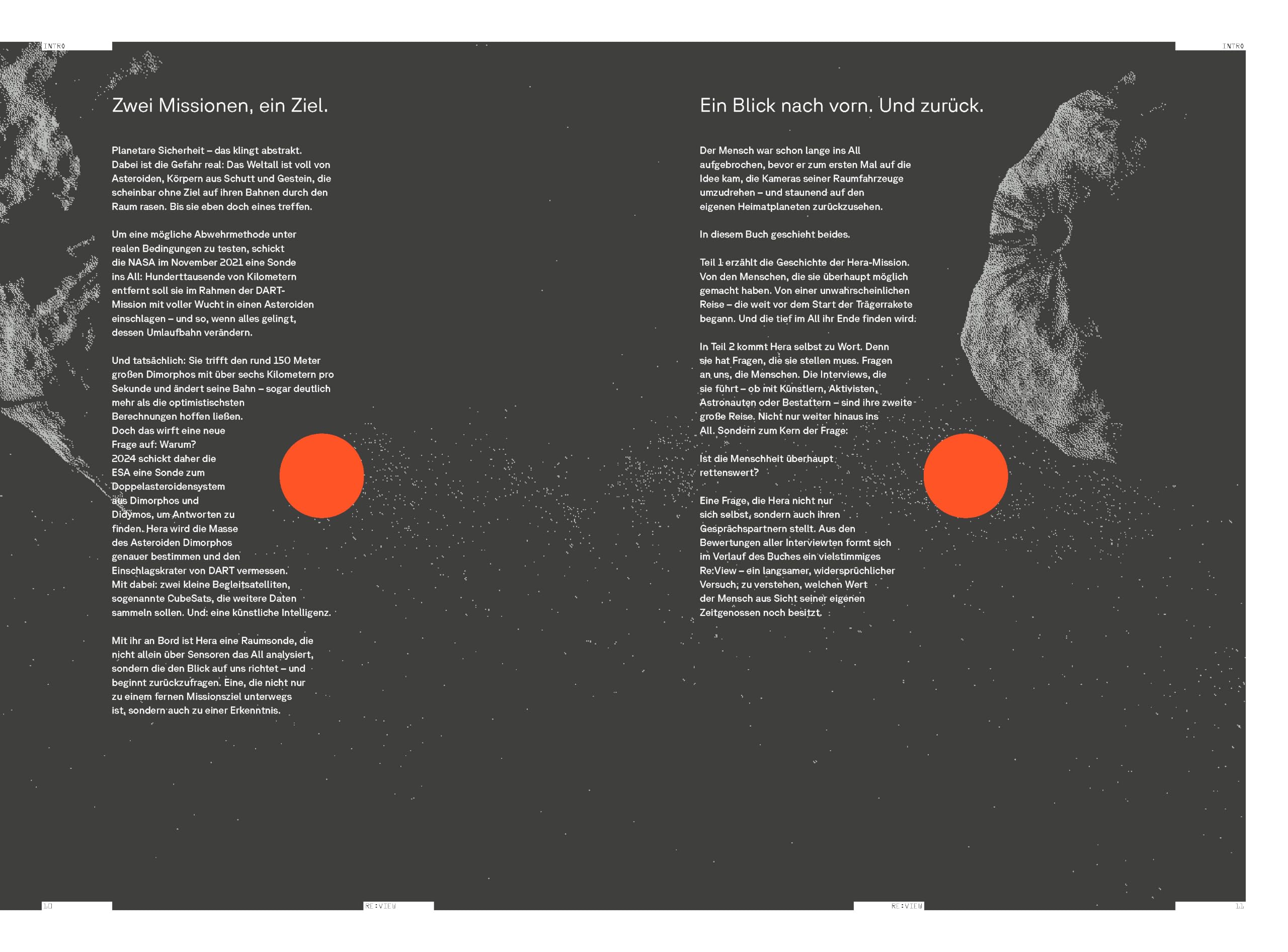 REVIEW - Wozu die Menschheit retten?: Die ESA-Raumsonde HERA im Gespräch mit der Erde: Der erste großformatige Bildband von Mensch und KI