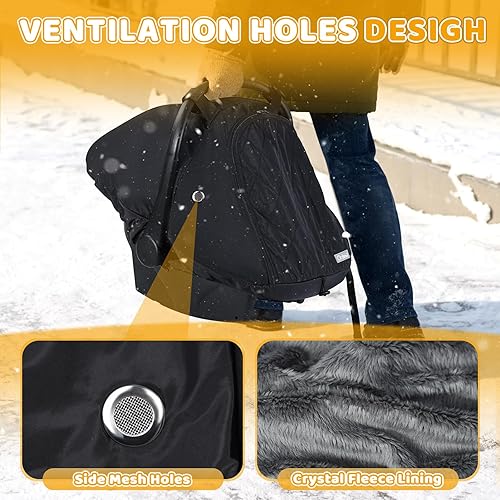 Miniatura 3 de Orzbow Funda de asiento de automóvil para bebé, funda impermeable para asientos de automóvil y cochecitos Doona, toldo transpirable para asiento de