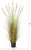 Vista 2 de Nearly Natural 5.5ft. Plume Grass Artificial Plant