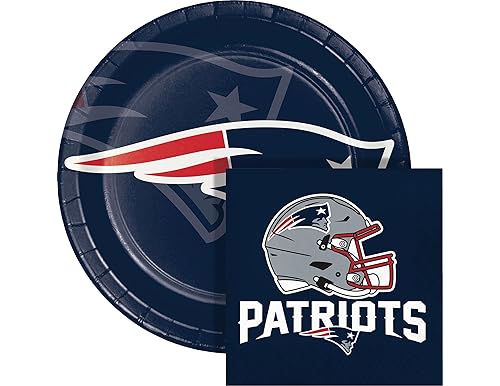 Party Essentials Enhanced with Patriots Plates