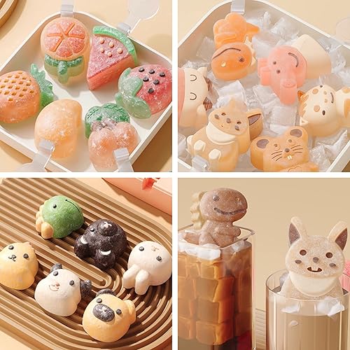 Miniatura 5 de Paquete de 2 moldes para paletas para niños, 6 piezas de silicona para hacer helados, moldes de helado congelados, accesorios de cocina, leche