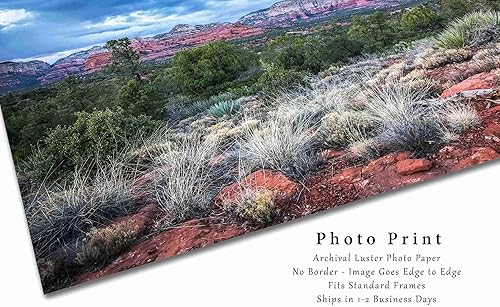 Miniatura 7 de Western Photography Print (Not Framed) Picture of Red Rocks and Desert Landscape on Chilly Spring Evening near Sedona Arizona Nature Wall Art