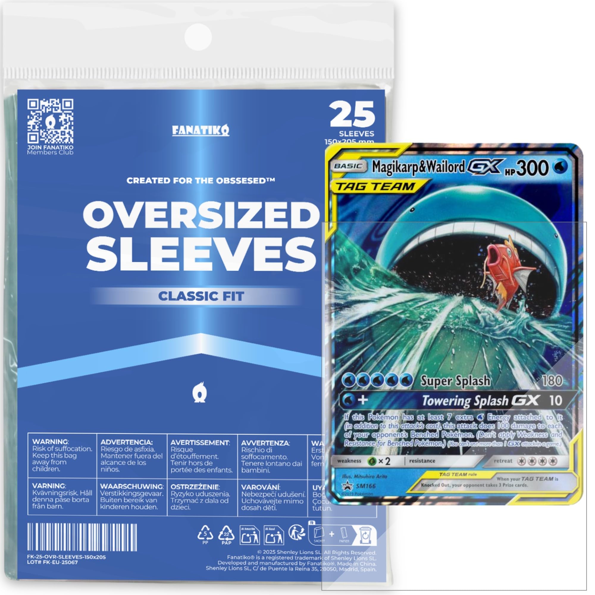 Koszulki na Karty Jumbo Pokémon (Pack 25 szt.) – Oversized sleeves, ochrona bezkwasowa, idealne dopasowanie do nowych i starych kart jumbo, wysoka przejrzystość
