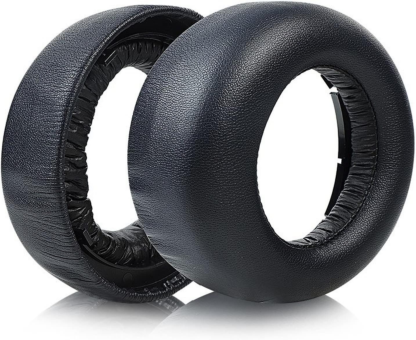 PS5 Headphone Earpads Replacement Protein Leather Ear Pads Cushions Cover Repair Parts Compatible with Sony PlayStation 5 Pulse 3D Wireless Headset (Black)