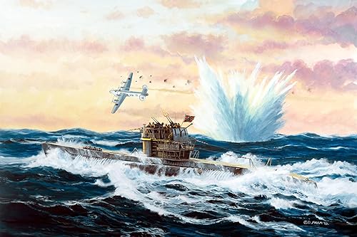 Miniatura 7 de Revell RV05154 05154 5154 Submarino alemán Tipo VII C/41 1: 350 Kit de modelo de plástico, varios