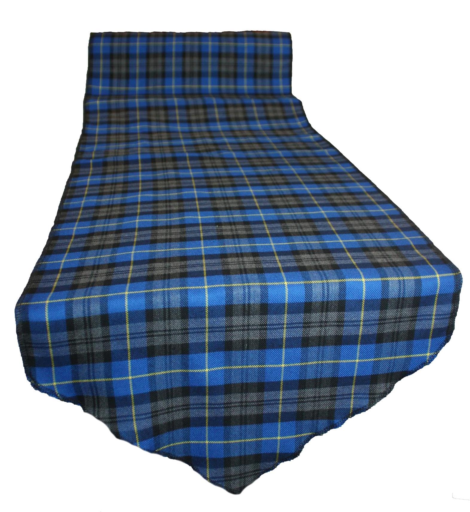 Dragons Den Fancy Dress Limited Blue Hunting Traditional Scottish Themed Tartan Table Runners Burns Night Hogmanay Home Dining Room Decoration [ 10Ft]