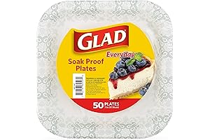 Elegant Victorian Flair for Every Occasion: Glad Square Disposable Paper Plates