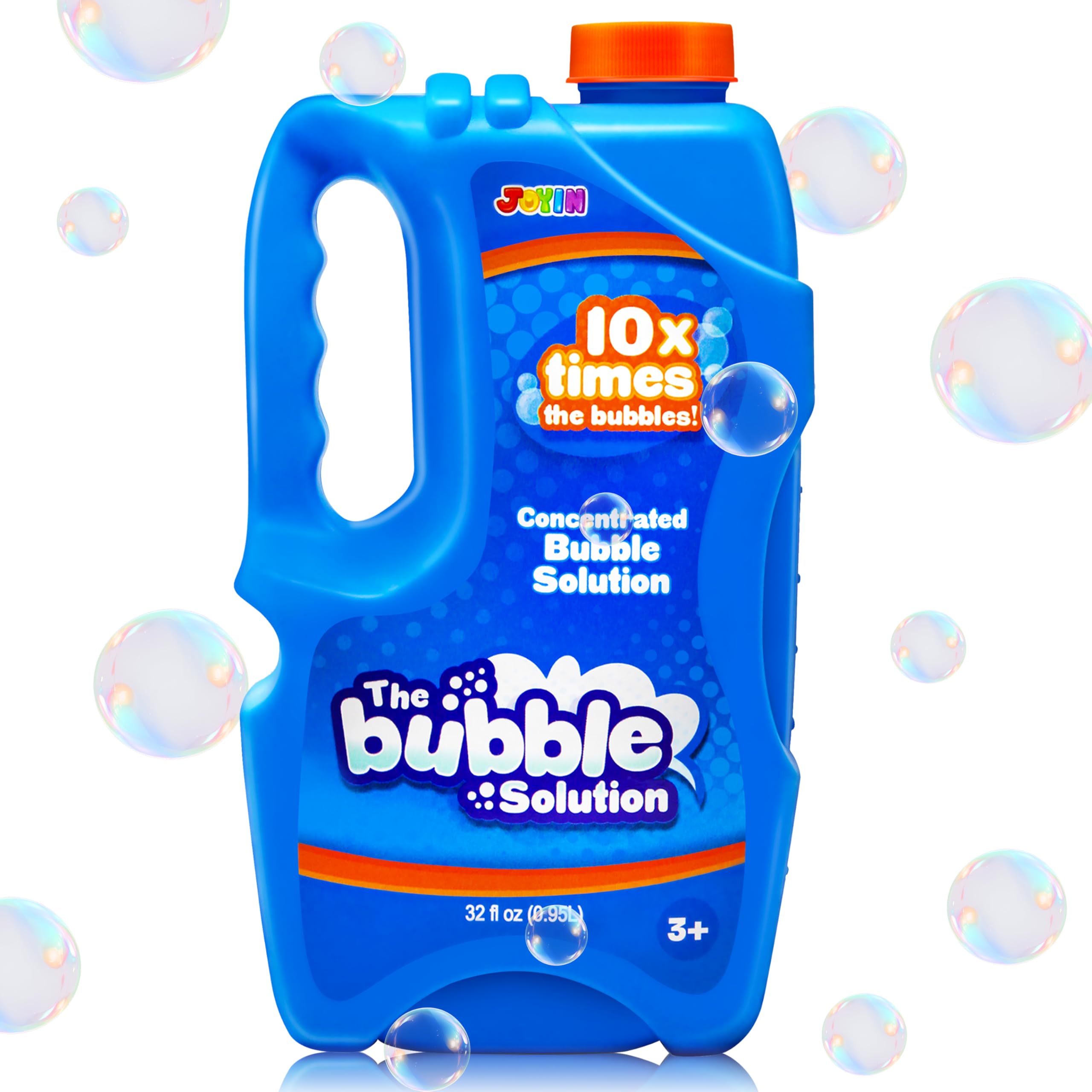 JOYIN Bottiglia di ricarica concentrata per bolle di sapone, fino a 9,5 litri, per pistola per bolle di sapone, bacchette magiche, soffiatori, Pasqua, bambini, feste