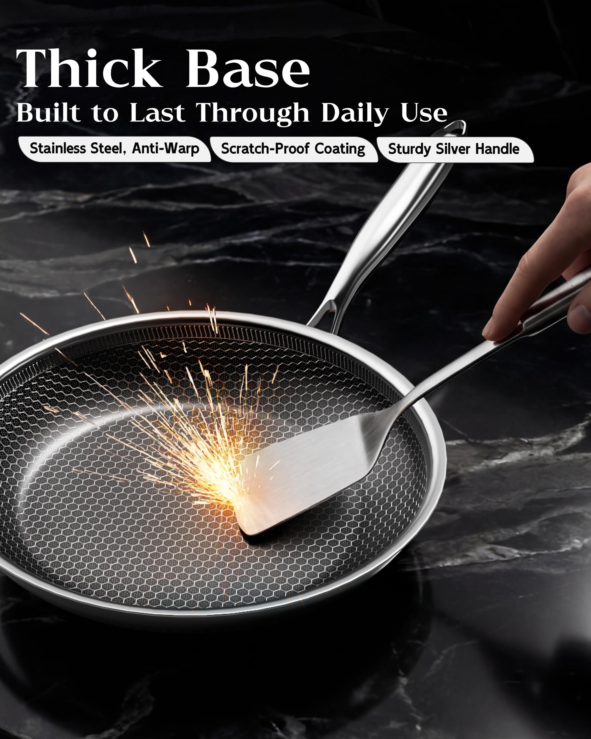 XBM 10" Nonstick Frying Pan with Lid - PFAS-Free -6 XBM 10" Nonstick Frying Pan with Lid - PFAS-Free -6