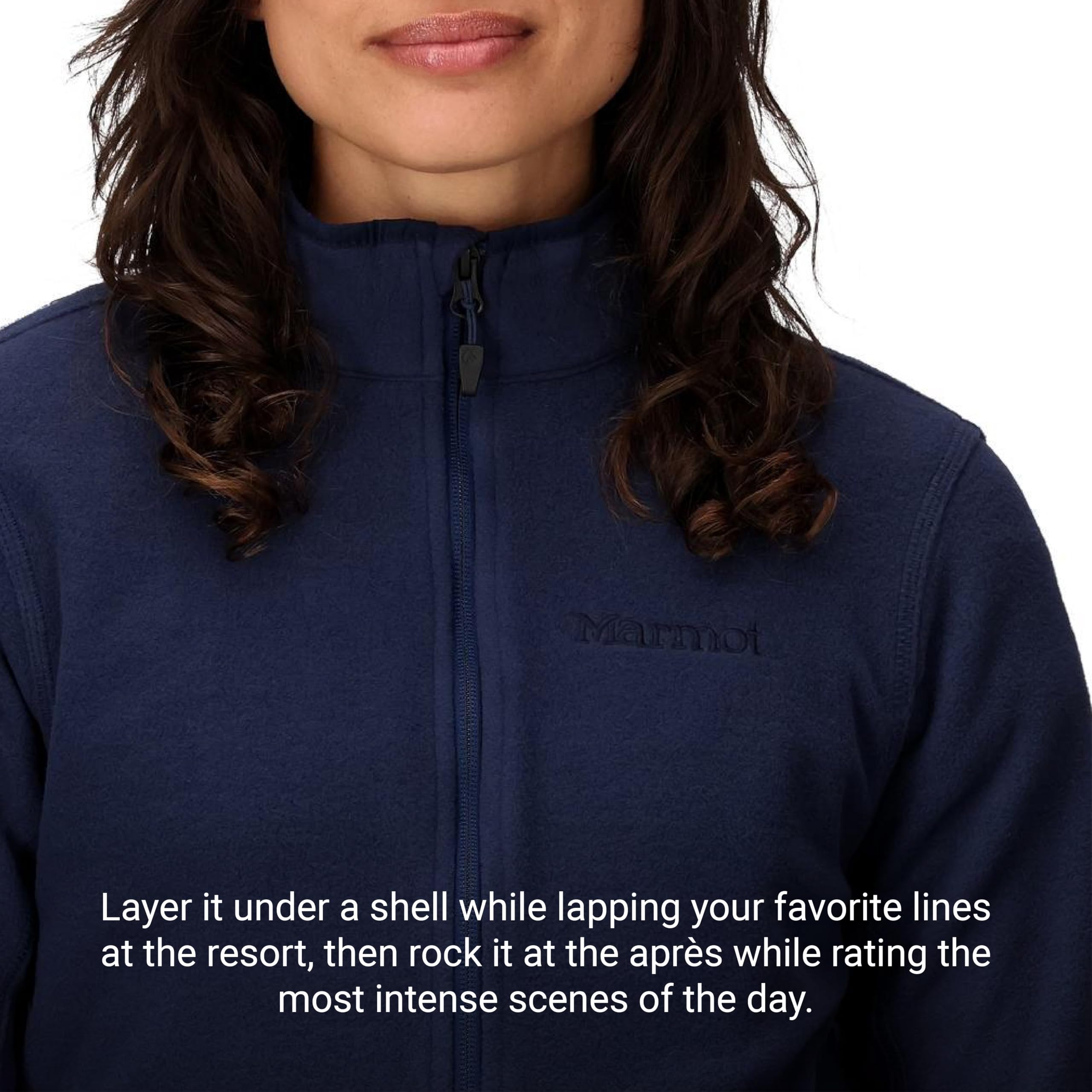 MARMOT Damen Wm's Rocklin Full Zip Jacket C20 Warme Fleecejacke, Outdoor-Jacke mit durchgehendem Reißverschluss, atmungsaktiver und windbeständiger Sweater (1er Pack)