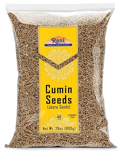 Rani Semillas de comino entera (Jeera) Especia 28 onzas (28.22oz) Todo natural Apto para gluten Sin OMG Vegano Origen indio