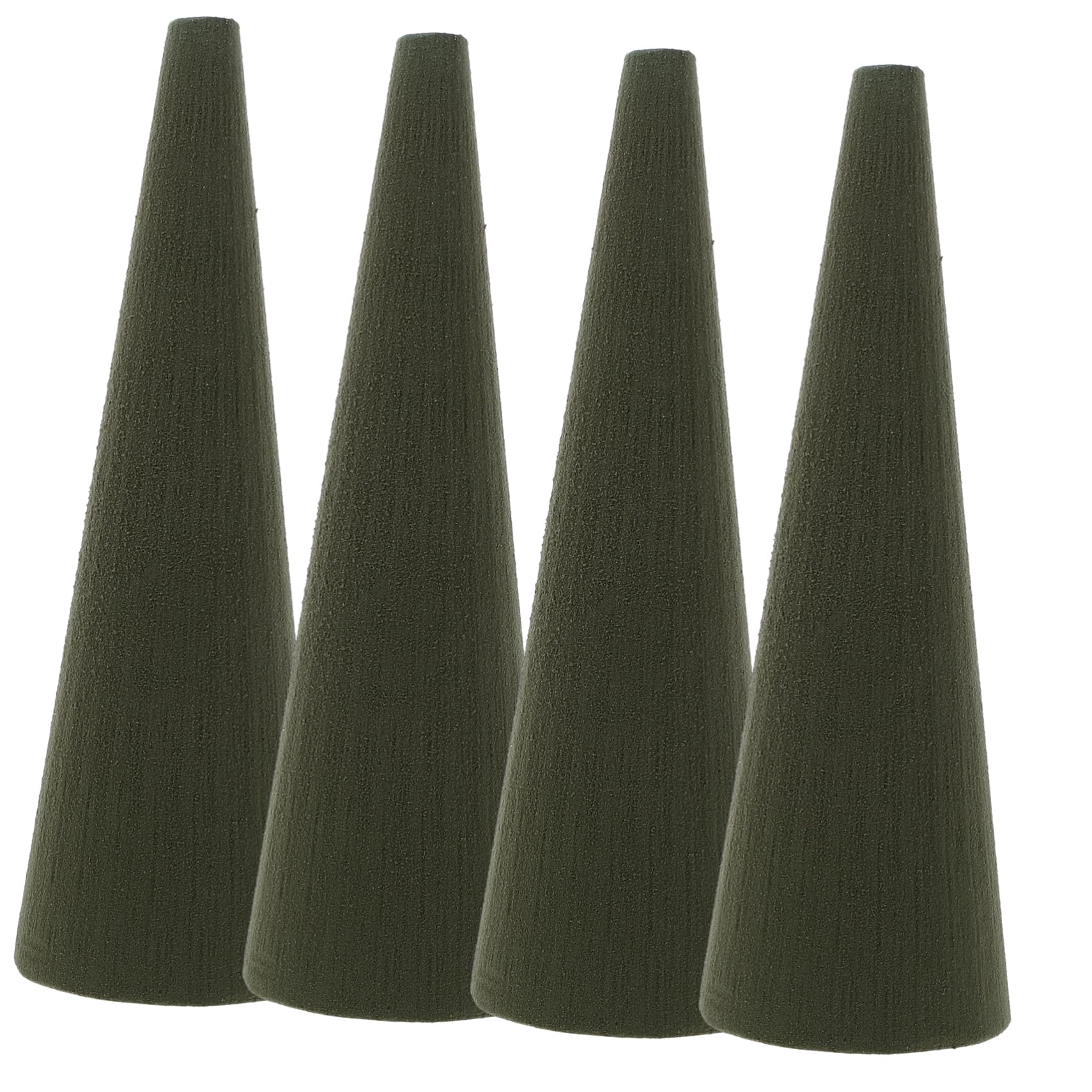 4pcs Floral Foam Tree Cones Dry Wet Florist Flower Blocks Green Foam Cone for Flower Arrangements Christmas Wedding Garden Cemetery Vase Decorations