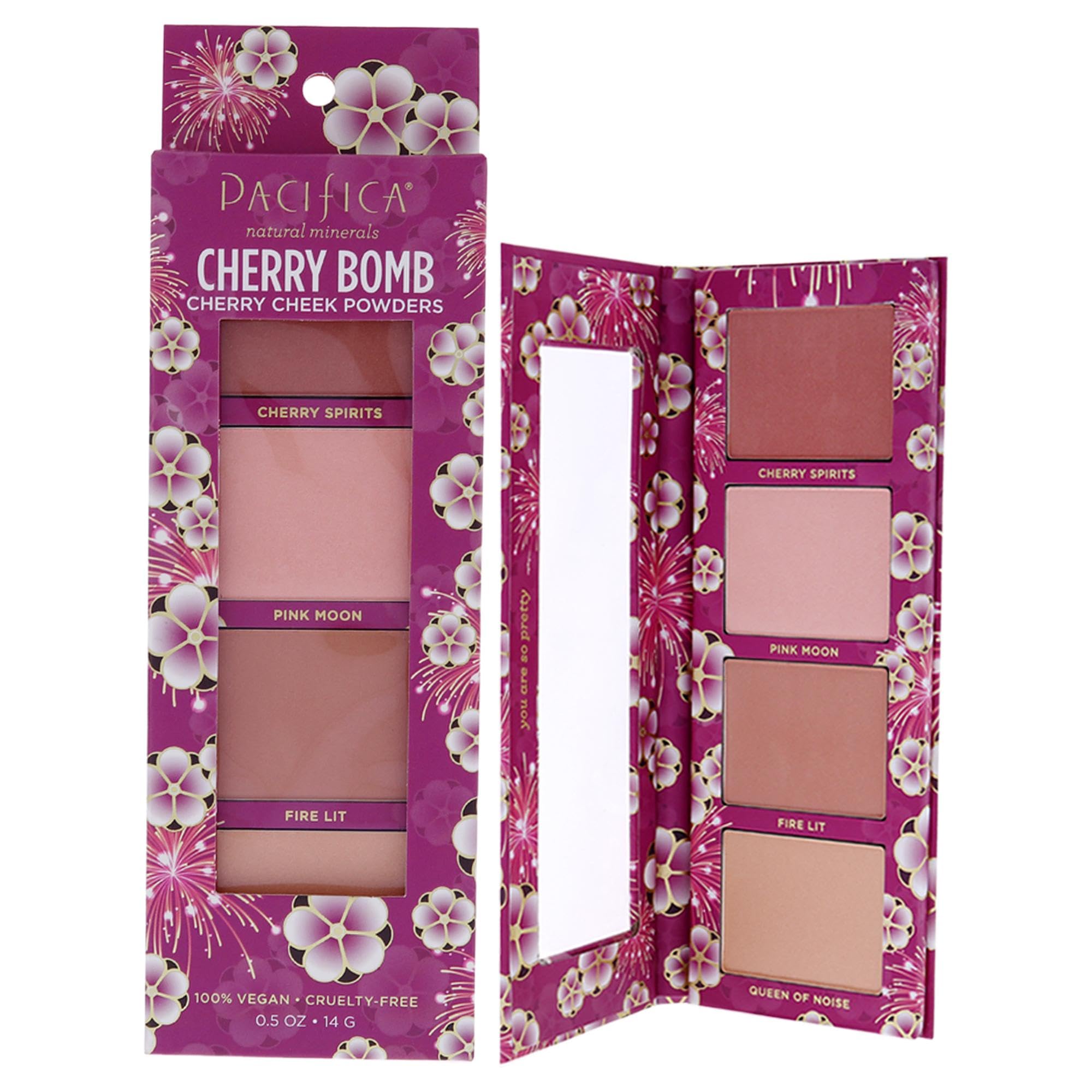 Pacifica Cherry bomb cherry cheek powders, 0.5 Ounce