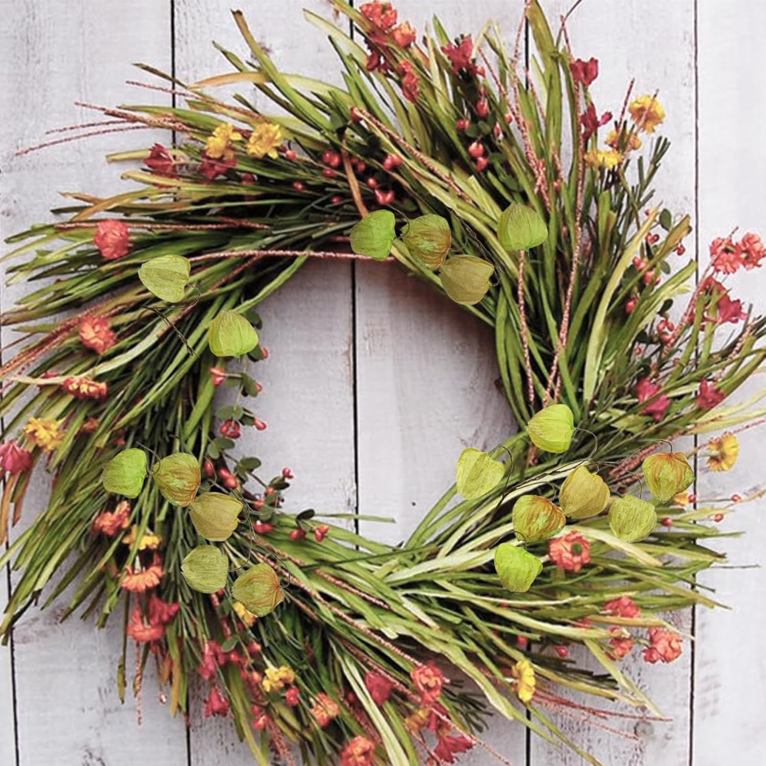 Artificial Bud Flower, Simulation Grass Plant, Paper, Environmental Protection, with Countryside, Vintage Style, DIY, can be Used with Four Seasons Decoration (Yellow Color 06, ZH)