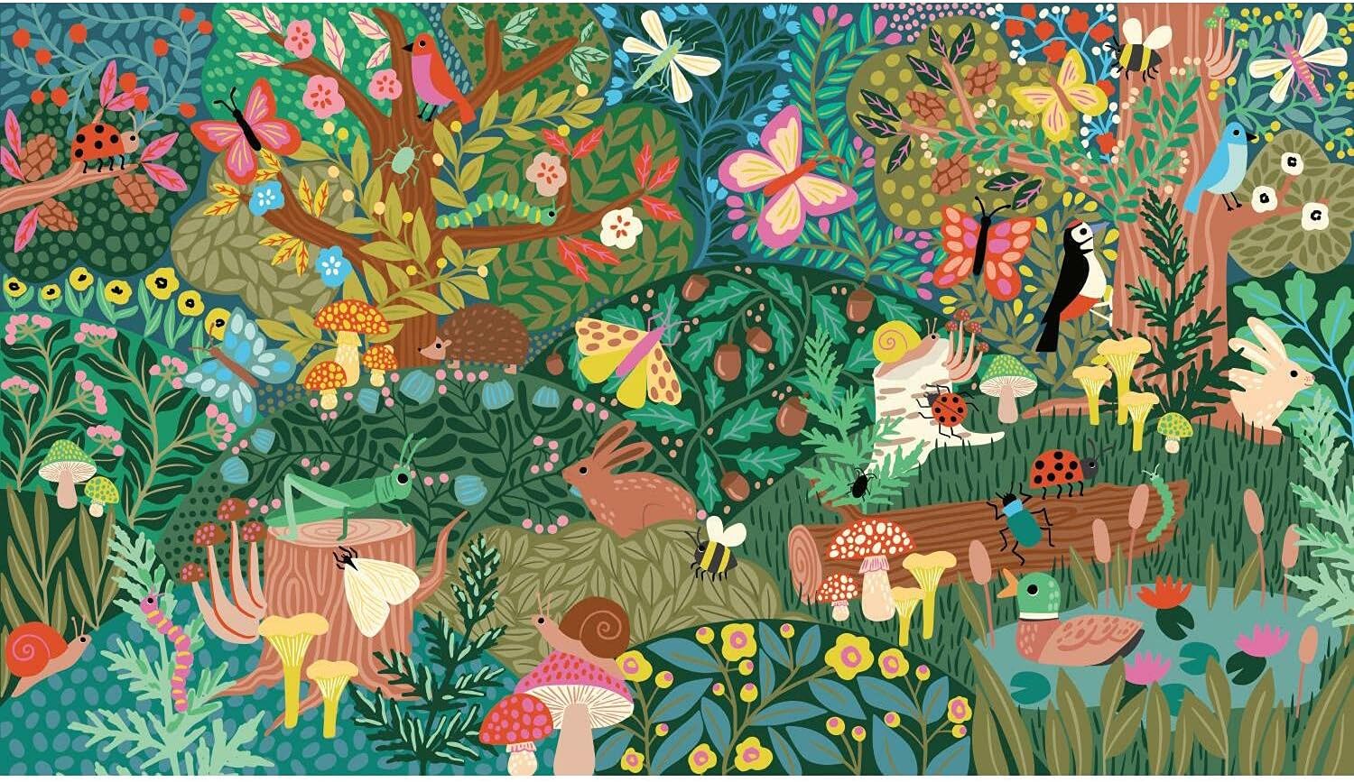 RoomMates RMK12033M Woodland Wonderland Peel and Stick Wall Mural - 10.5 ft. x 6 ft.