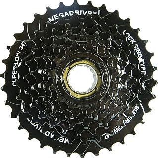 SunRace MFM300-7 Speed 14-34T Black Freewheel Cassette Sprocket for 7 Speeds, Sports and Outdoor, Black