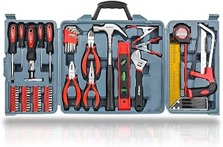 Hi-Spec 71pc Home & Office DIY Tool Kit Set. Complete Household Tool Box with Essential Hand Tools Included for Basic General Repairs & Maintenance
