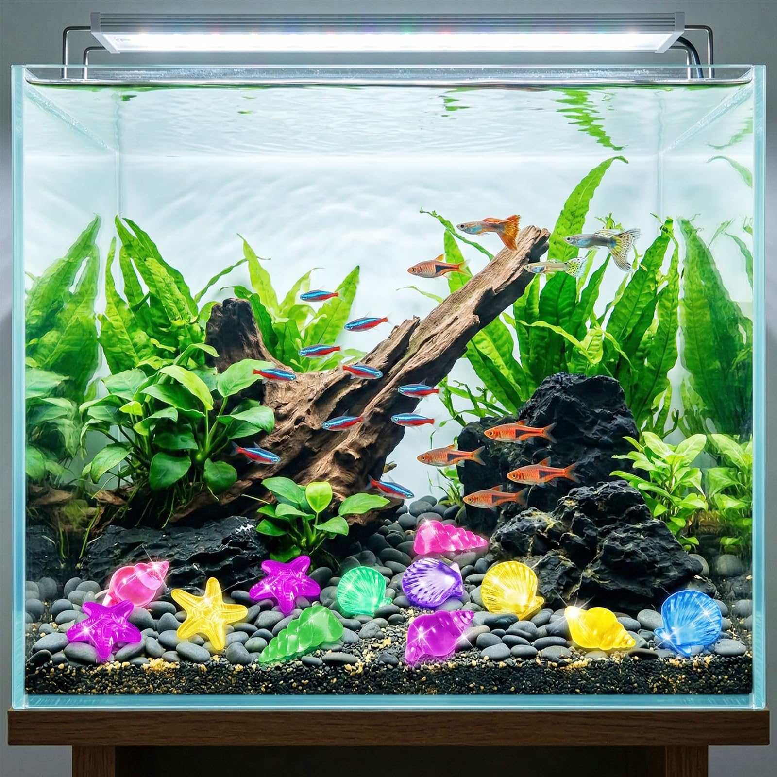 Set de Gemas Coloridos, 36 Gemas Piratas de Acrílico con 1 Cofre Pirata, Piedras Preciosas de Buceo, Juguetes de Piscina Diving Gems para Piscinas, Playas y Búsquedas del Tesoro (D)