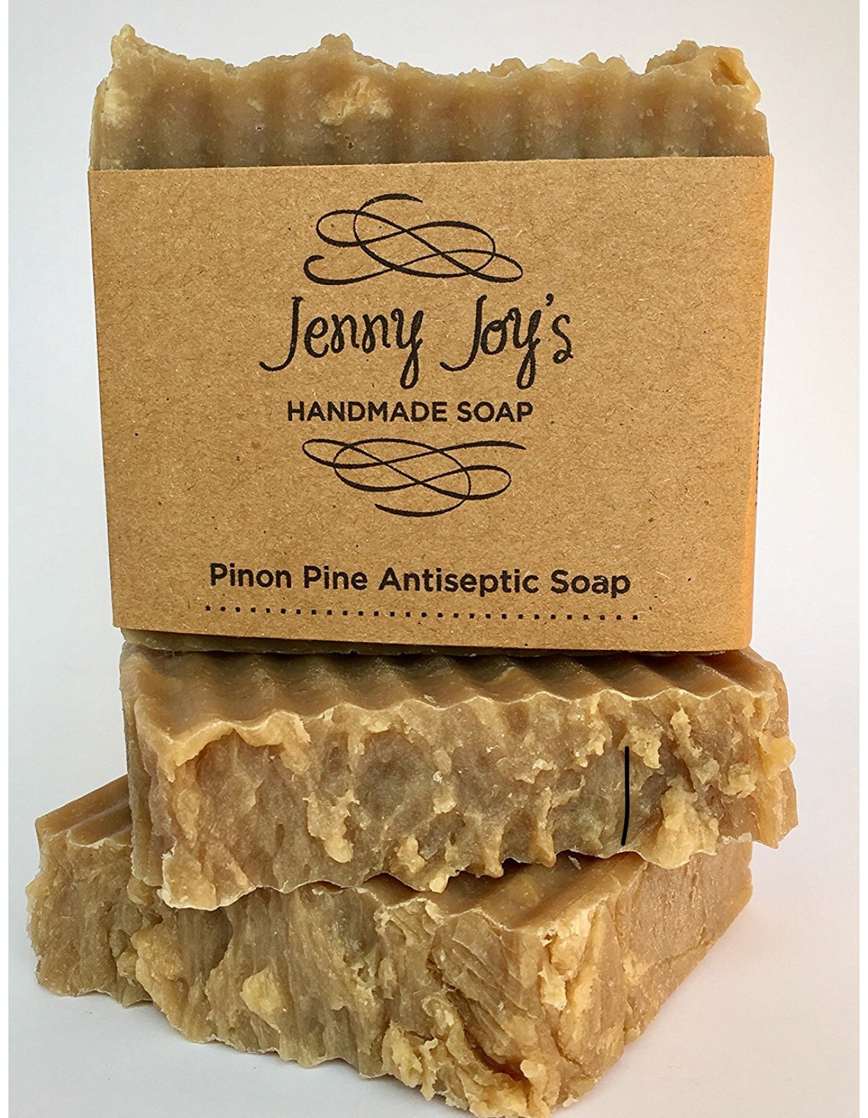 JENNY JOY'S HANDMADE SOAP Pine Tar For Men & Women, Organic Bar, With Natural Woodsy Scent, Good For Moisturizes & Heal Dry Skin, 5-6 oz with Pine Resin.
