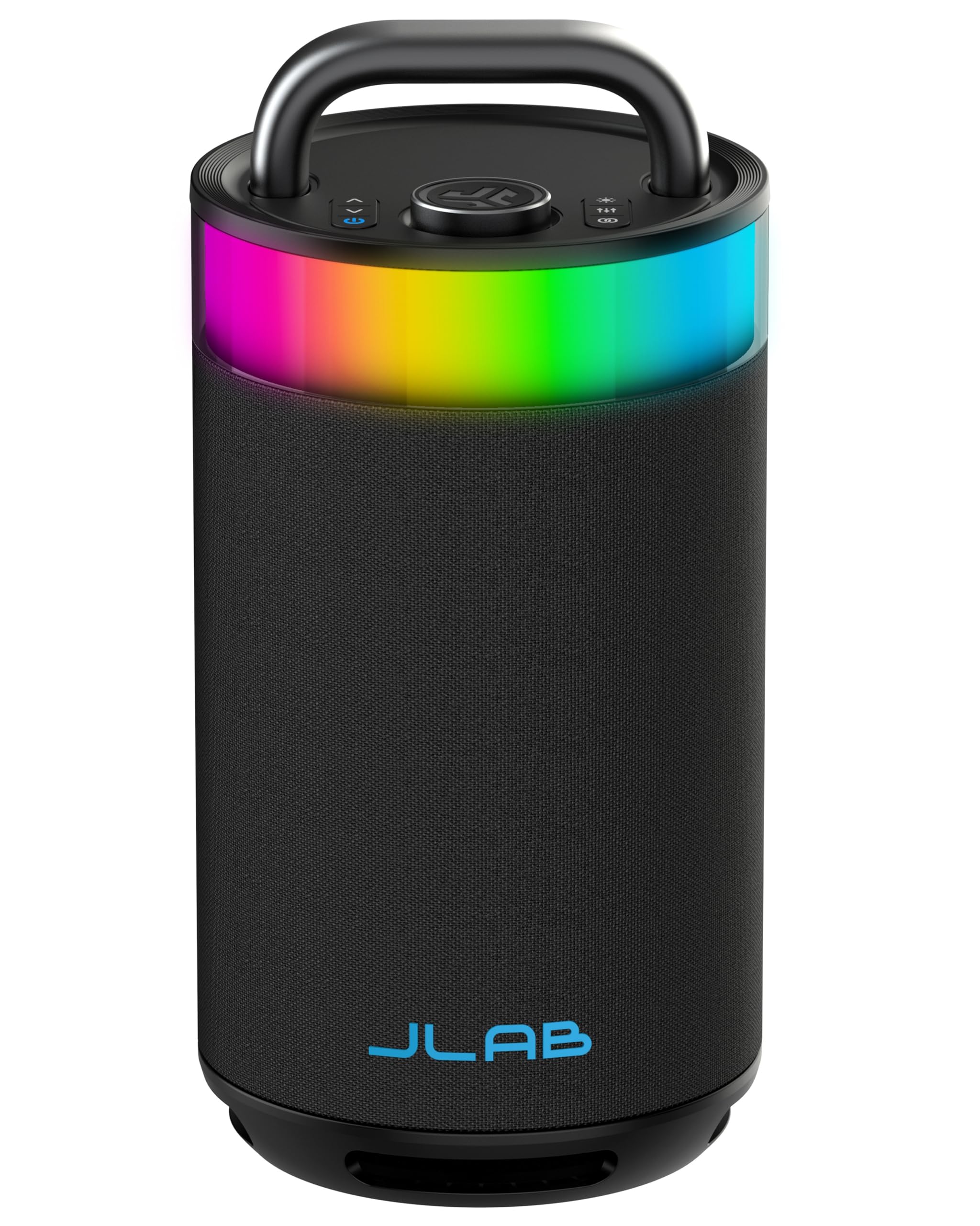 JLab Epic Party Altoparlante Bluetooth Portatile 100W - 16+ Ore, Nero | Cassa Wireless con Luci RGB & Suono 360 Gradi, IP56 Resistente Acqua, EQ Personalizzato