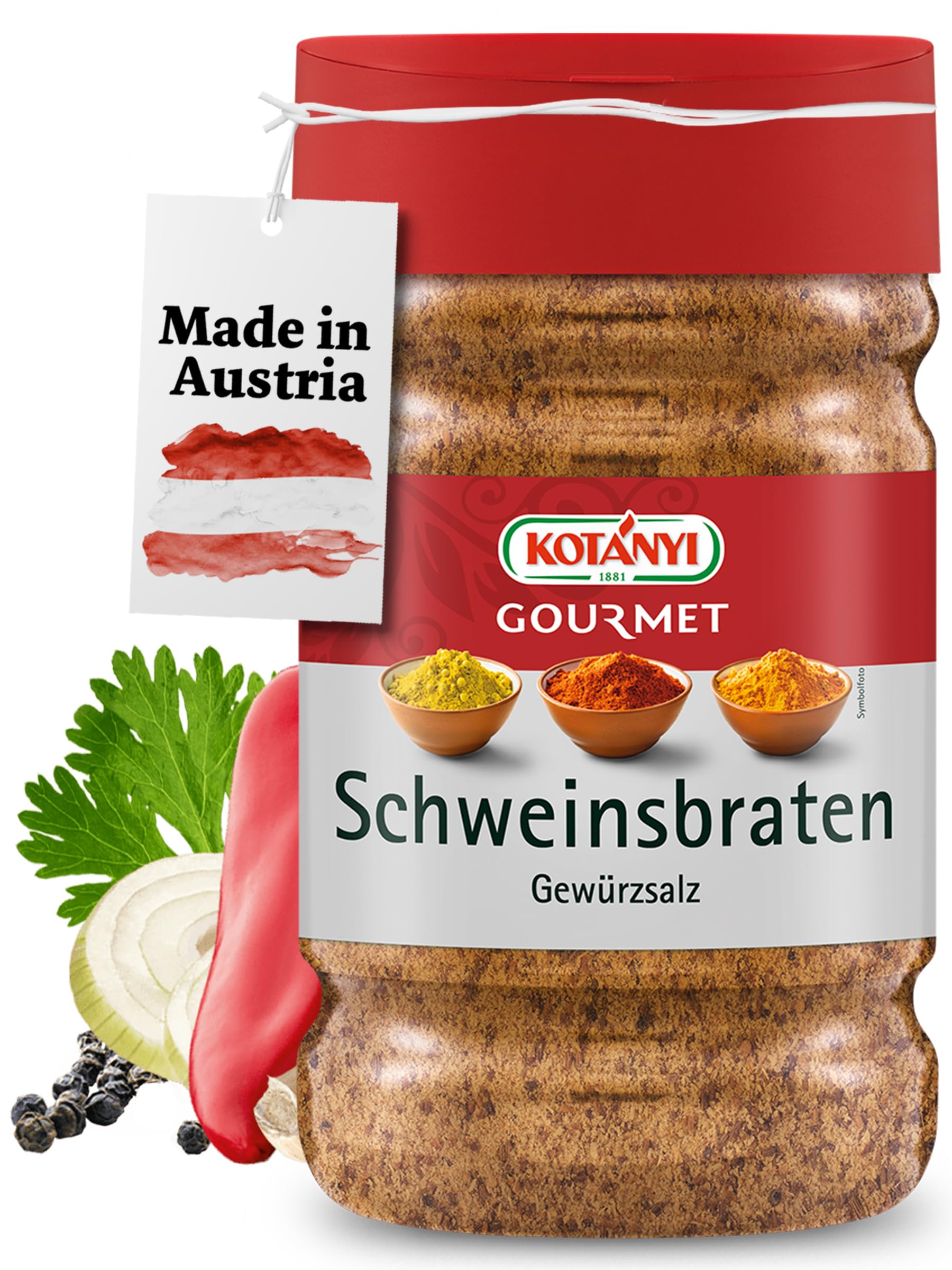 Kotanyi Schweinsbraten Gewürzzubereitung Gewürze für Großverbraucher und Gastronomie, 1.050 kg