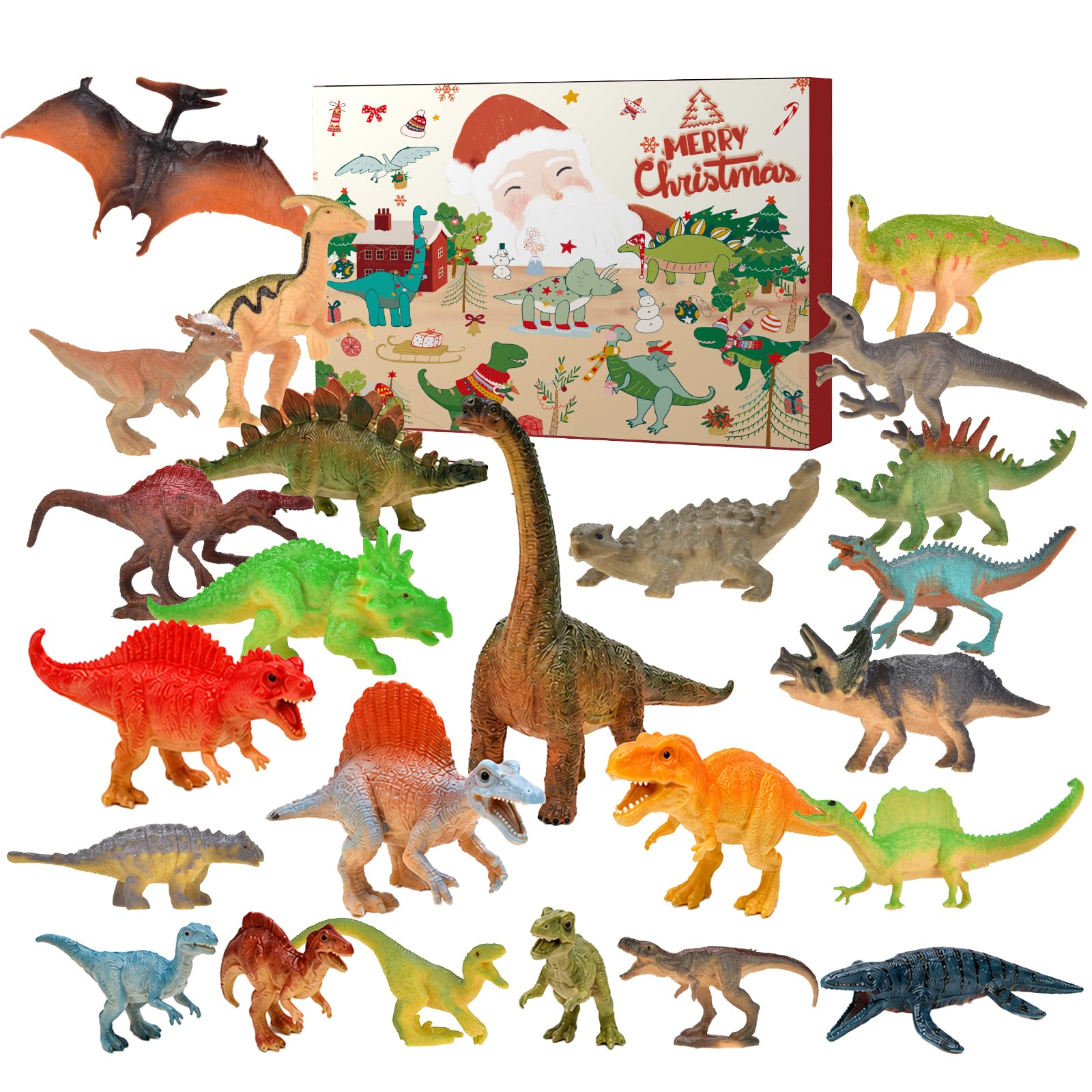 Walipuil Kids Dinosaur Toys--24 Pcs