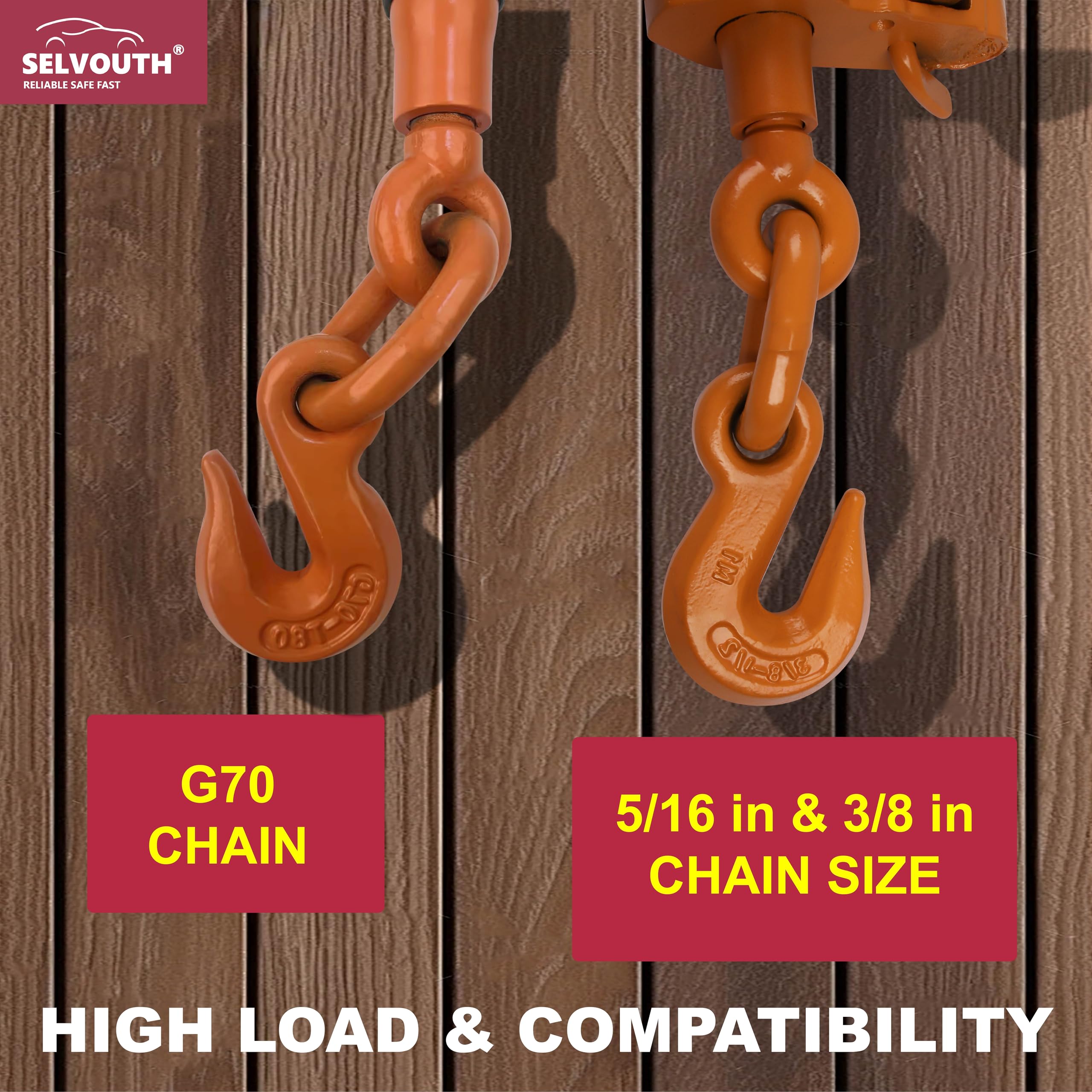 Heavy-Duty Ratchet Binder - 7100 LBS Capacity -6
