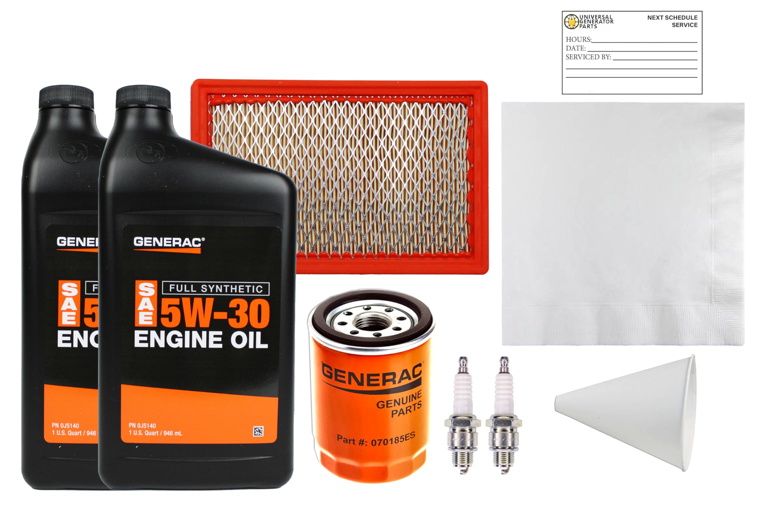Generac Maintenance Kit for 11KW Evolution Standby Units (Includes 5w30 Synthetic Oil) 2013 0J93210SSM