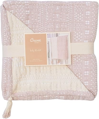 Miniatura 4 de Crane Baby Bohemian Dream - Manta de algodón suave para guardería y cochecito, 100% algodón, 36 x 36 pulgadas