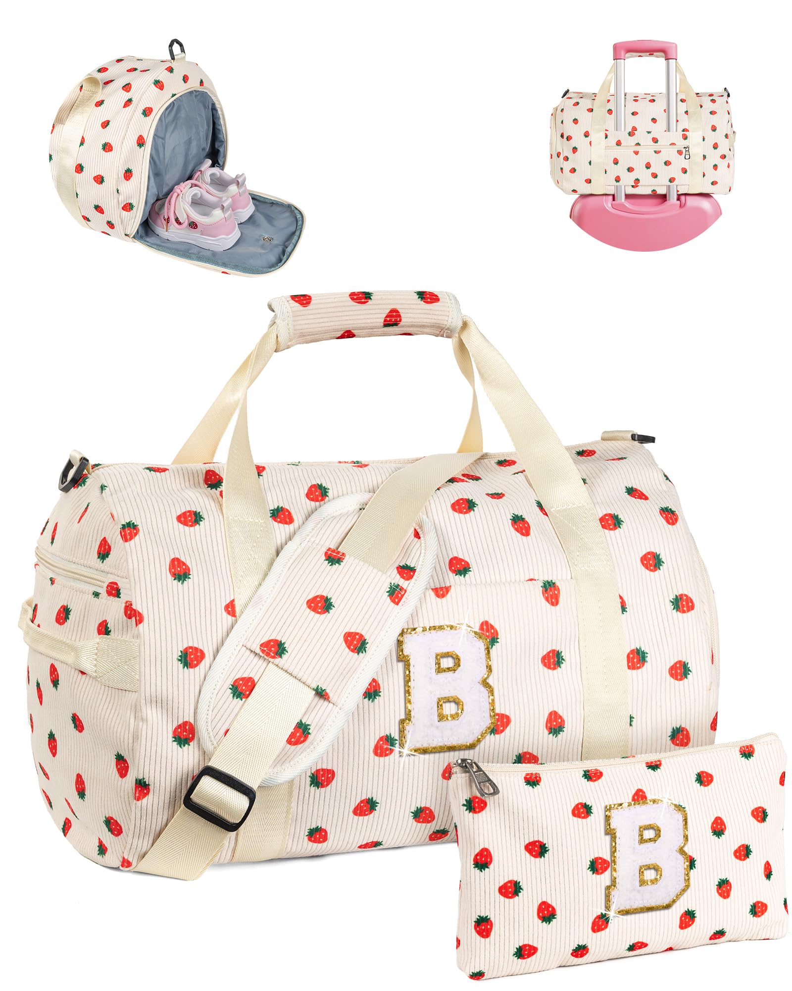 Vogewood Teen Girl Gift Trendy Stuff, Girls Gym Bag, Birthday Gift for Girl, Beige, B
