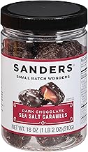 Sanders Dark Chocolate Sea Salt Caramels - 18 oz Tub