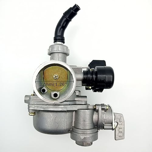 Miniatura 2 de Carburador PZ19 compatible con motocicletas de motocross de 50 cc, 70 cc, 80 cc, 90 cc, 110 cc, 125 cc, ATV, carburador de 0.748 in, 4 tiempos